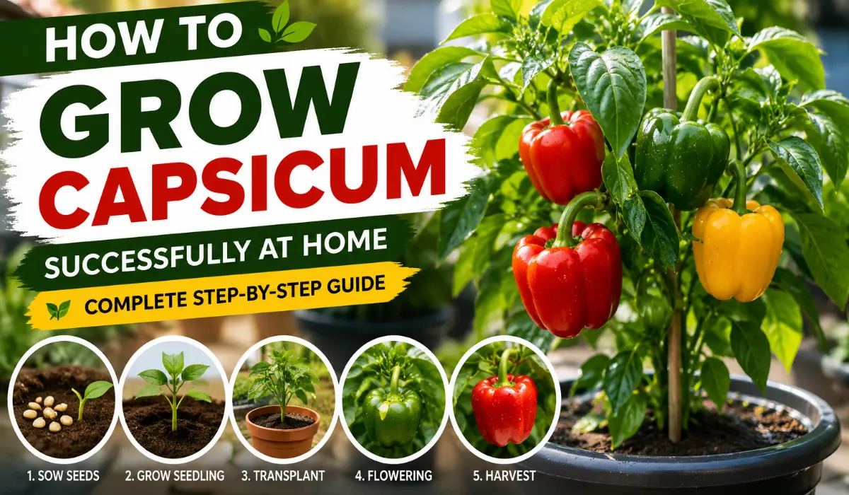 How to Grow Capsicum Successfully at Home: A Complete Step-by-Step Guide
