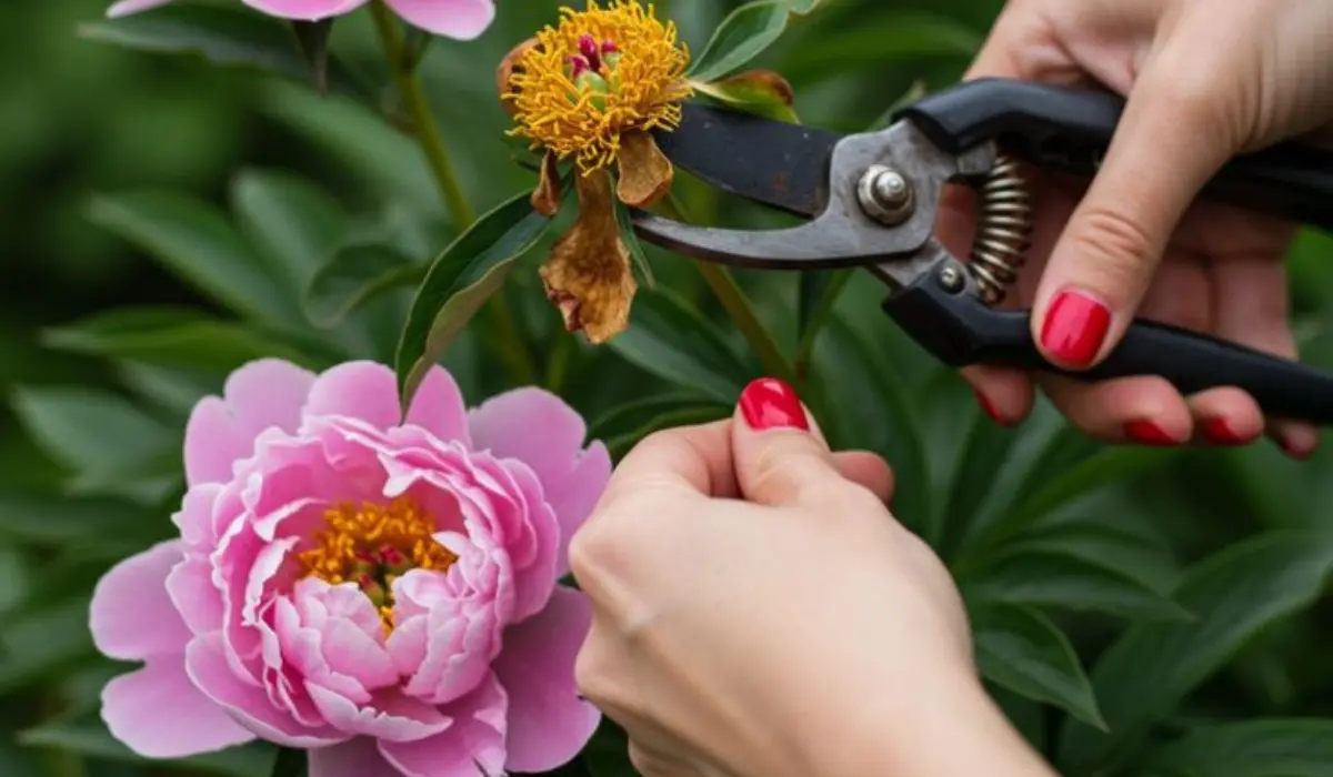 How to Deadhead Peonies and Trim