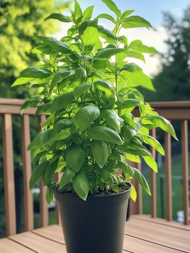 Cultivate the biggest basil plant in a pot with this step-by-step guide_