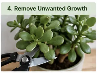 how to prune a jade plant with pictures